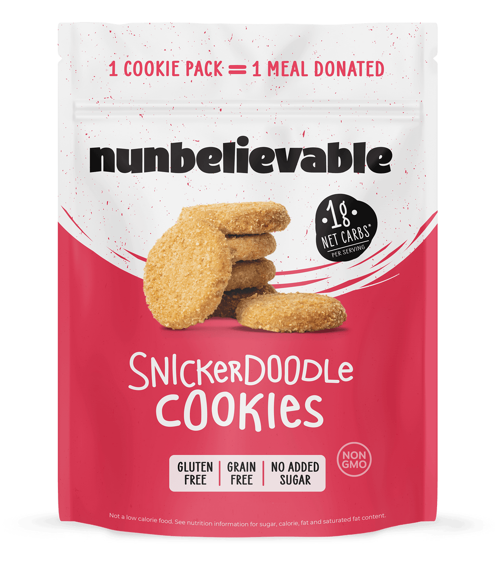 Nunbelievable 6-Pack Snickerdoodle with Baobab Cookies (Low Carb, No Sugar Added, Gluten Free)