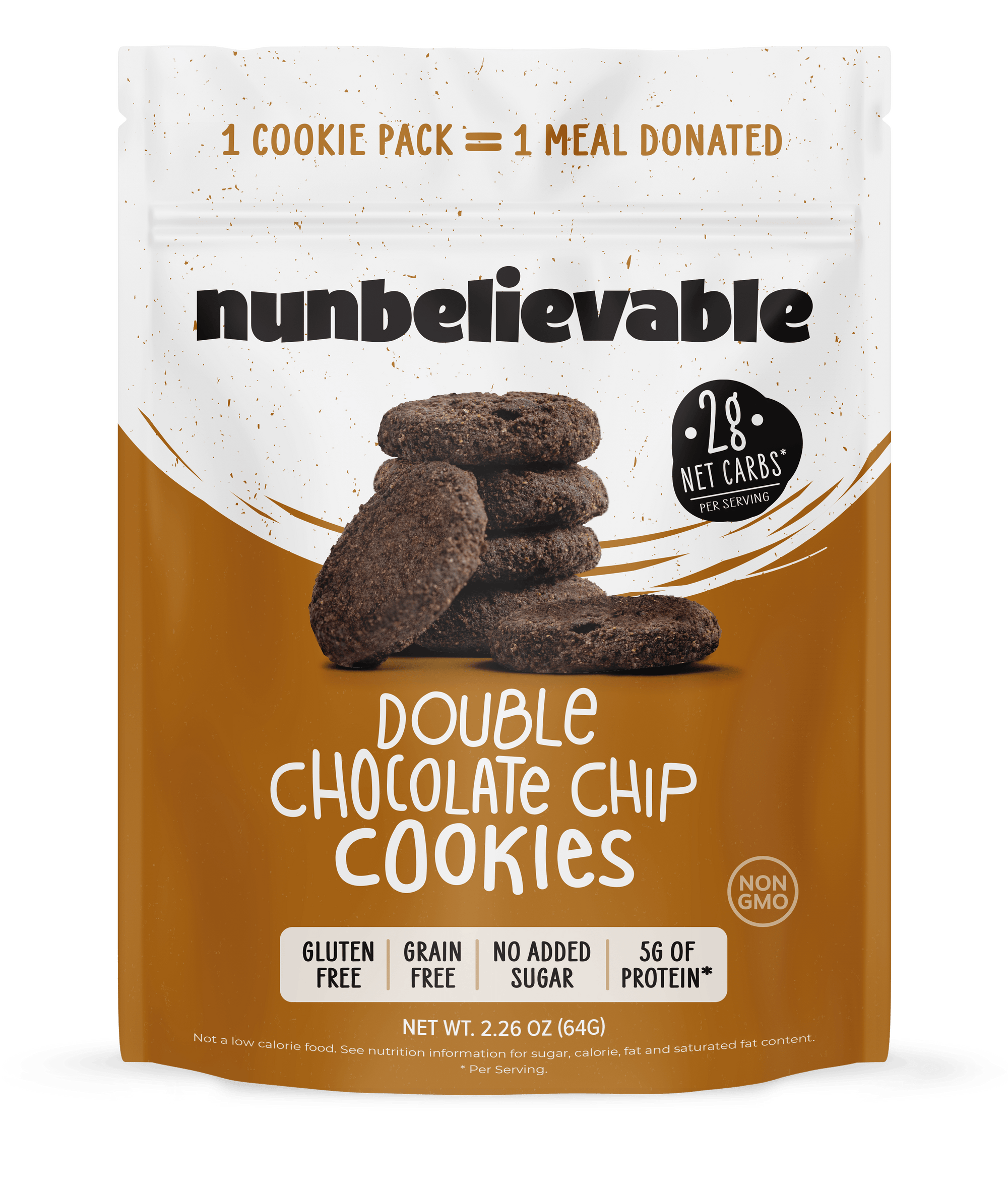 Double Chocolate Chip Cookies (Low Carb, No Sugar Added, Gluten Free)