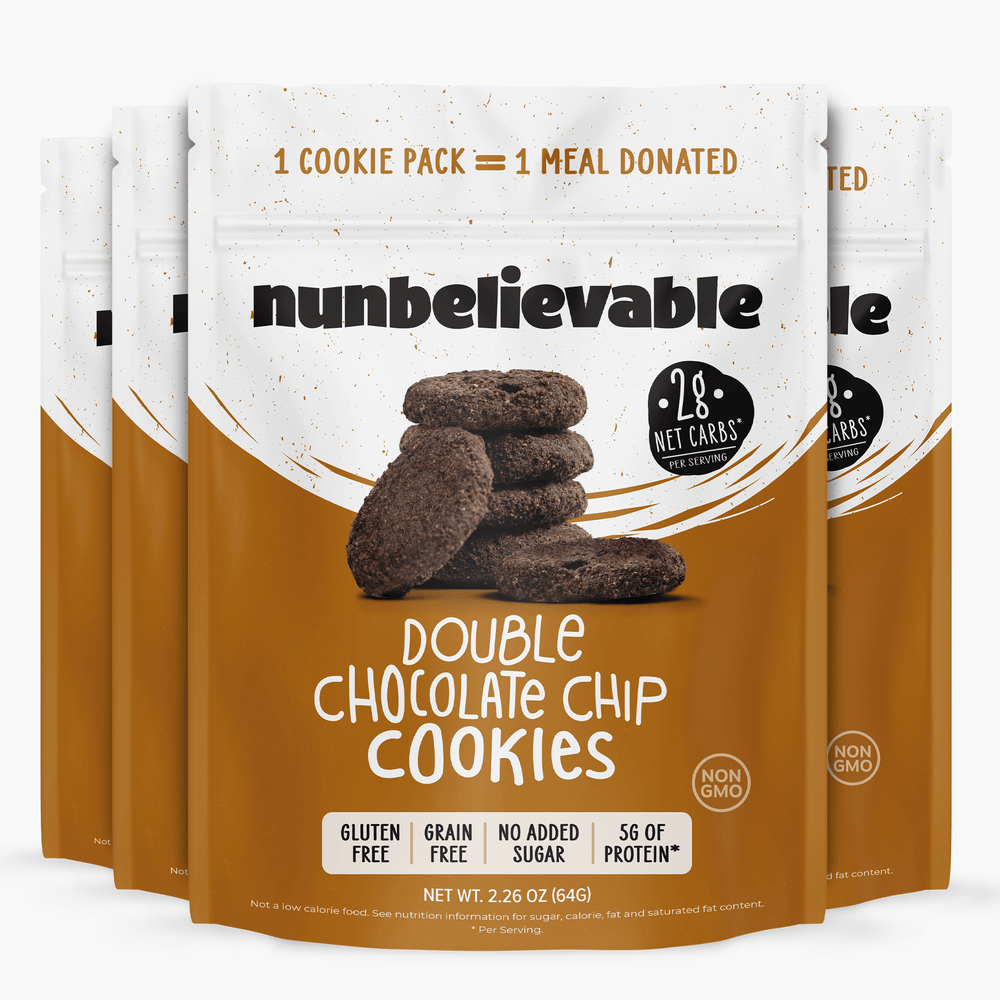 Double Chocolate Chip Cookies (Low Carb, No Sugar Added, Gluten Free)