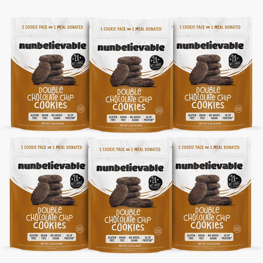 Double Chocolate Chip Cookies (Low Carb, No Sugar Added, Gluten Free)