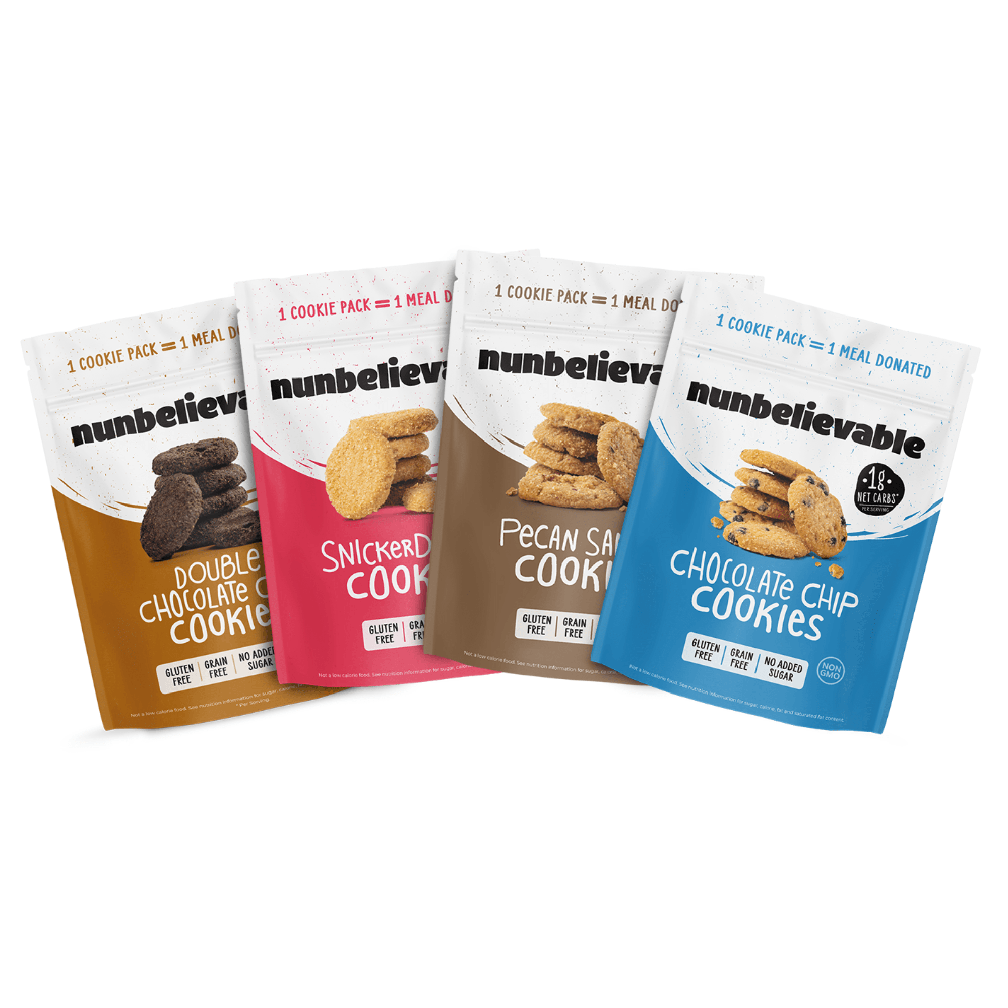 Assorted Low Carb Cookies (Sugar Free, Grain & Gluten Free) 4-Pack