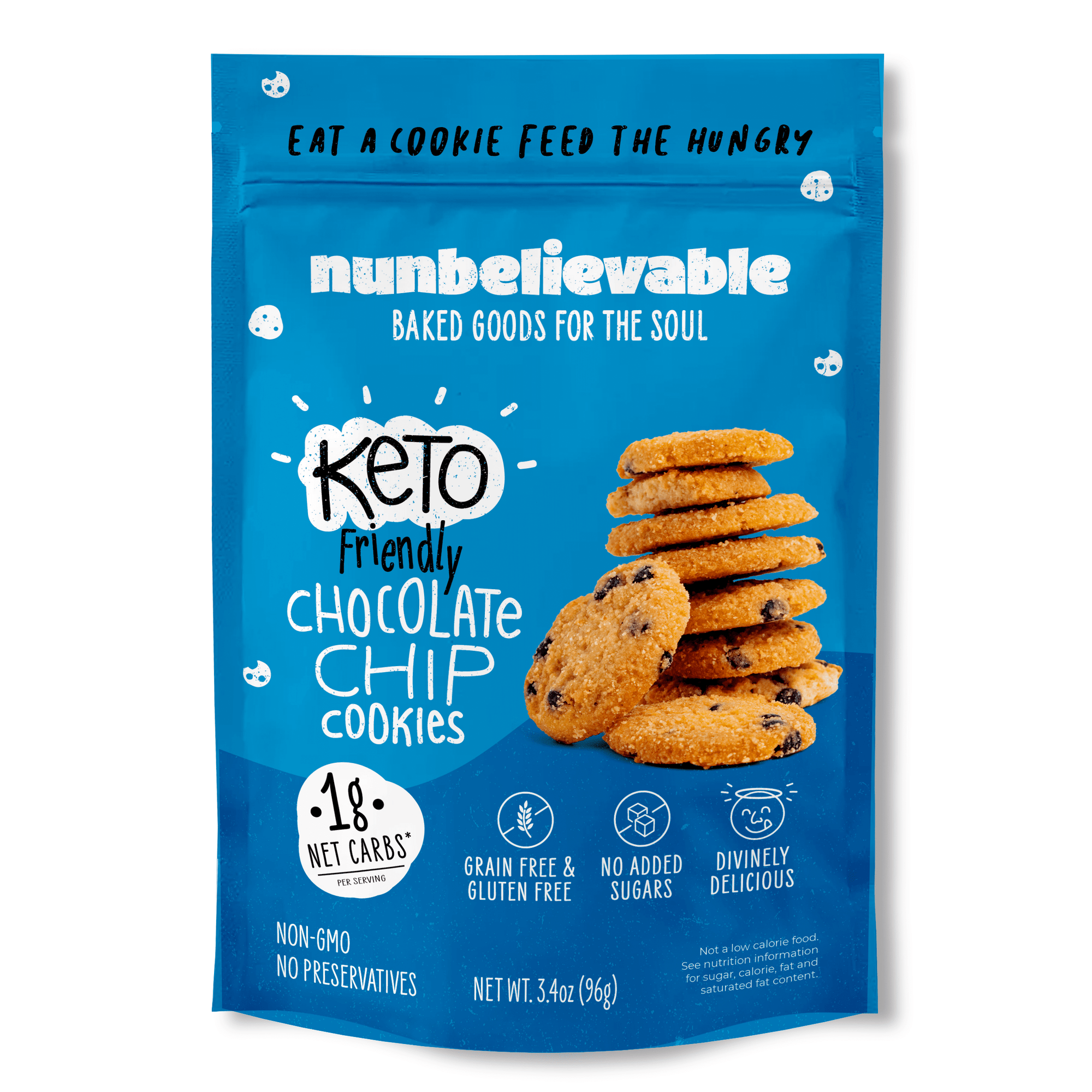 Chocolate Chip Cookies (Low Carb, No Sugar Added, Gluten Free)