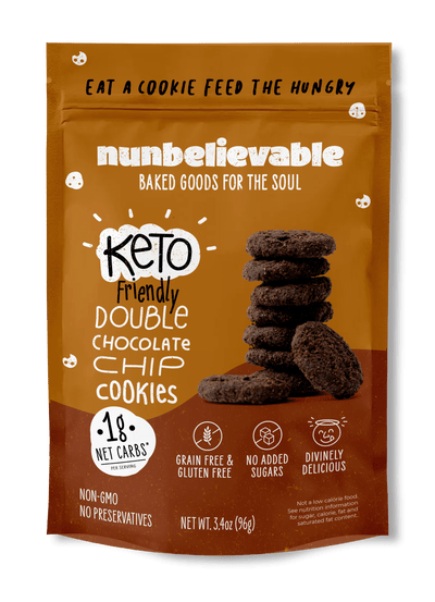 Double Chocolate Chip Cookies (Low Carb, No Sugar Added, Gluten Free)