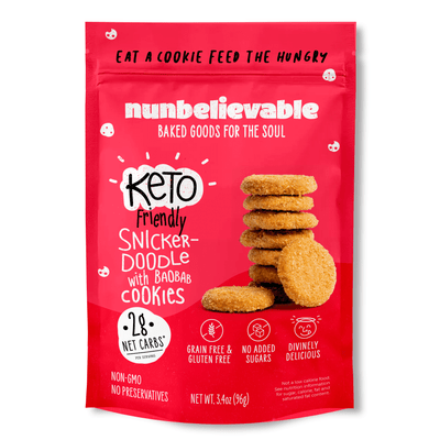 Snickerdoodle with Baobab Cookies (Low Carb, No Sugar Added, Gluten Free)